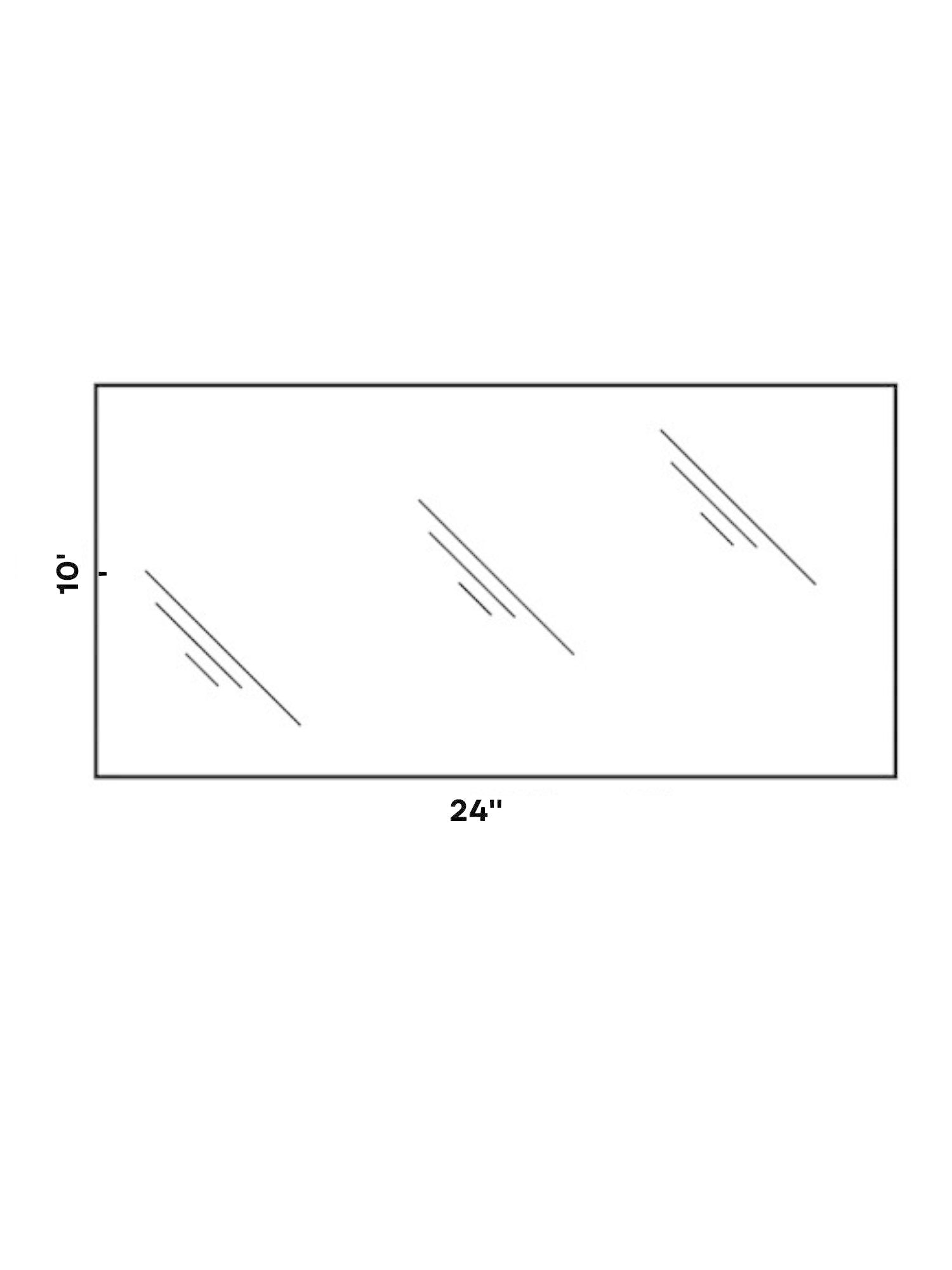 Tablette verre trempé 10" X 24", 5mm - Tablette - Mobico Canada
