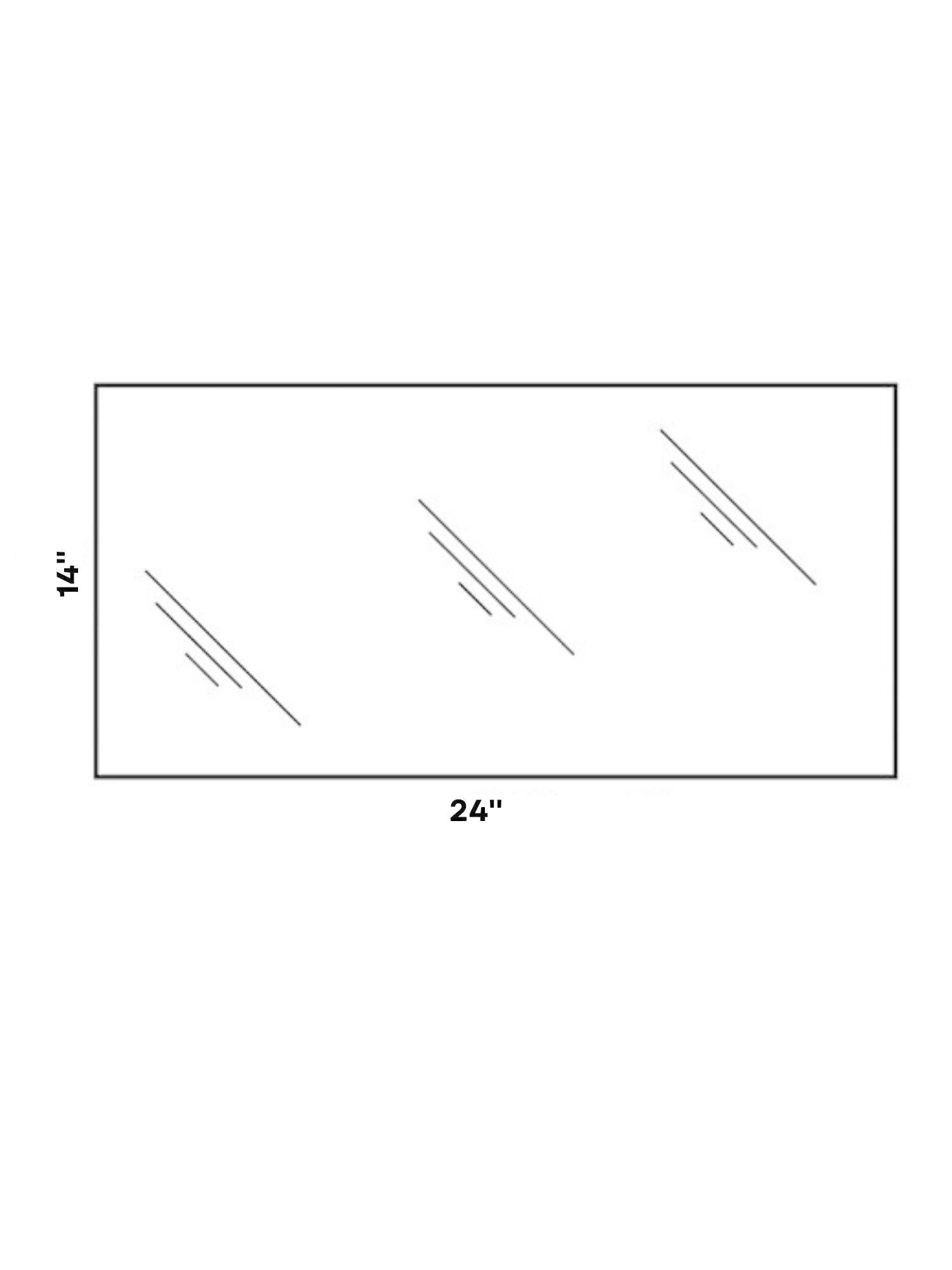 Tablette en verre trempé 14" X 24", 5mm - Tablette - Mobico Canada