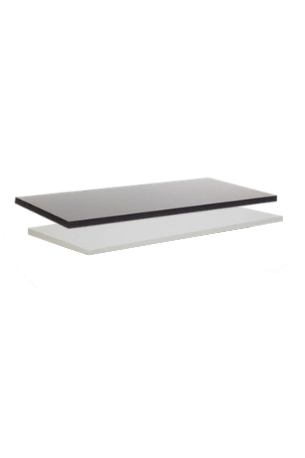 Tablette en mélamine noire ou blanche - Tablette - Mobico Canada