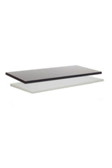 Tablette en mélamine noire ou blanche