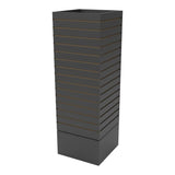 Tour pivotante en slatwall 16''x 16''x 60''H blanc, érable ou noire