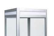 Tour vitrée 72" H aluminium - Comptoirs Vitrés - Mobico Canada