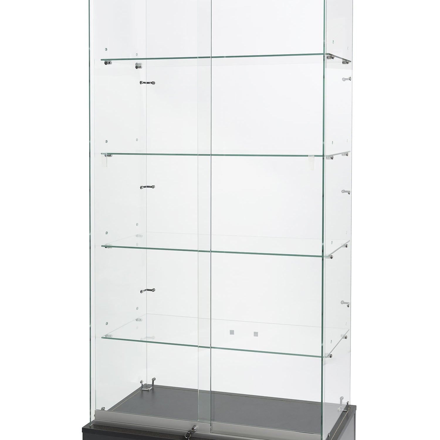 Vitrine murale en verre sur verre économique - 36"x16"x72"H - Comptoirs Vitrés - Mobico Canada