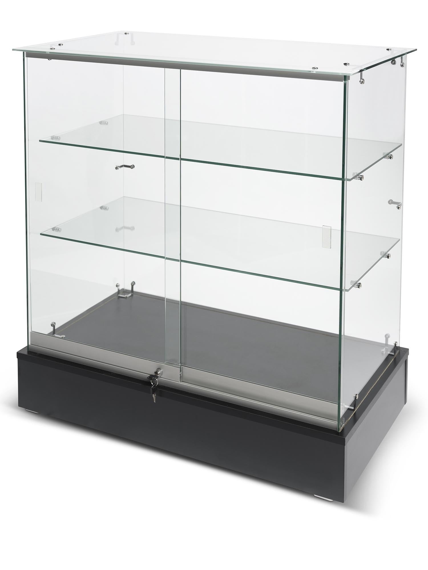 Vitrine verre sur verre économique - 36"x20"x38" - Comptoirs Vitrés - Mobico Canada