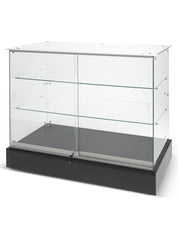Comptoir vitré verre sur verre économique - 48"x20"x38"H - Comptoirs Vitrés - Mobico Canada