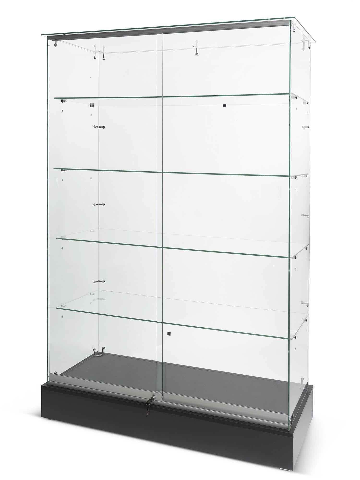 vitrine en verre sur verre économique 48"x18"x72"H - Comptoirs Vitrés - Mobico Canada