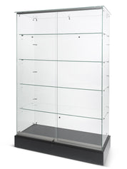 vitrine en verre sur verre économique 48"x18"x72"H - Comptoirs Vitrés - Mobico Canada