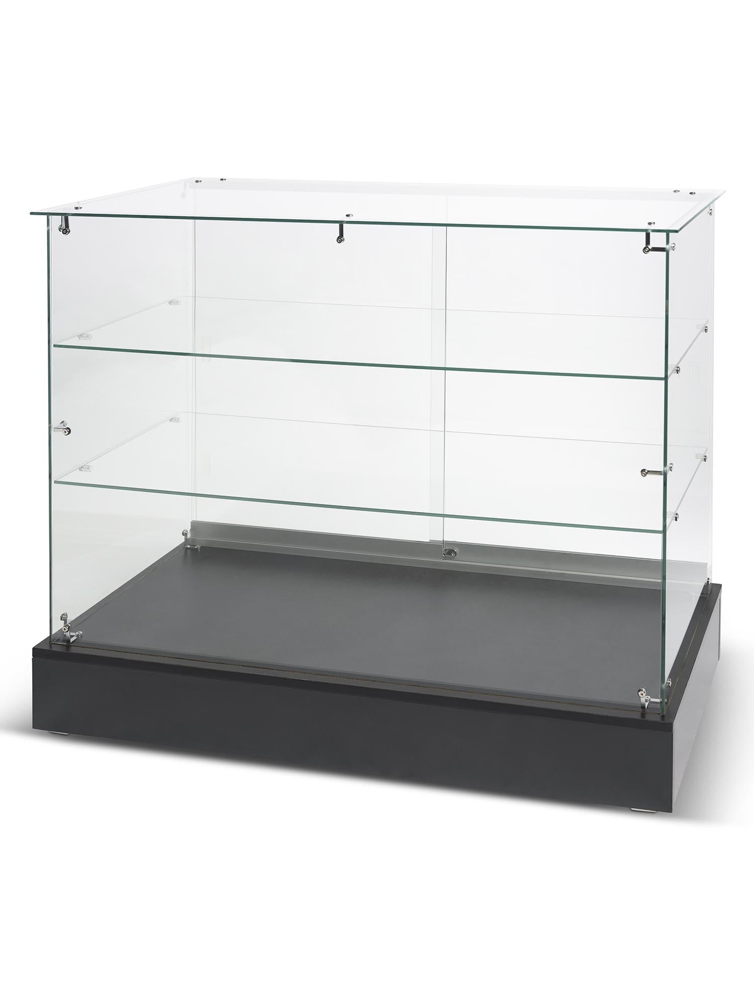 Comptoir vitré verre sur verre économique - 48"x20"x38"H - Comptoirs Vitrés - Mobico Canada