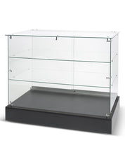 Comptoir vitré verre sur verre économique - 48"x20"x38"H - Comptoirs Vitrés - Mobico Canada